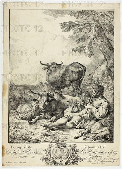 Tranquil Peasant, n.d. Creator: Philip James de Loutherbourg.