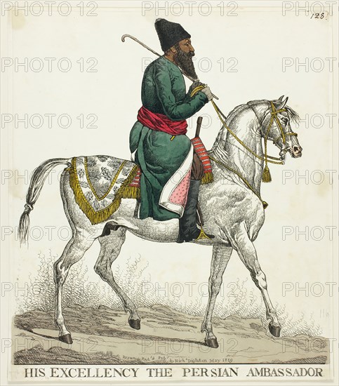 The Persian Ambassador, n.d. Creator: Richard Dighton.