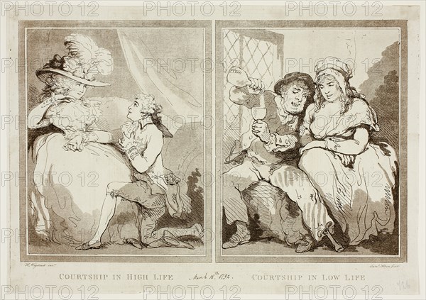 Courtship in High and Low Life, n.d. Creator: Samuel Alken.