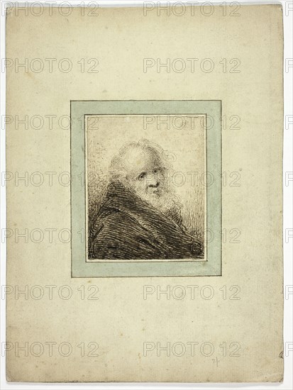 Bust of Old Man, 1776/1808. Creator: Samuel Shelley.