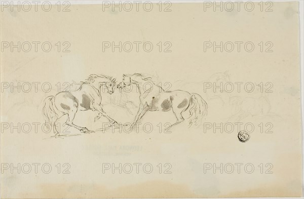 Horses Fighting, n.d. Creator: Sawrey Gilpin.