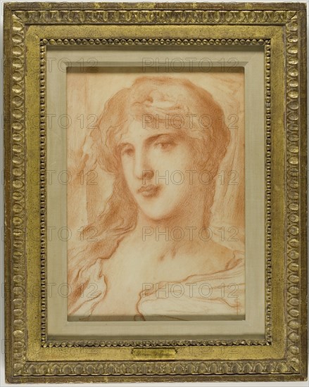 Head, c. 1880. Creator: Simeon Solomon.