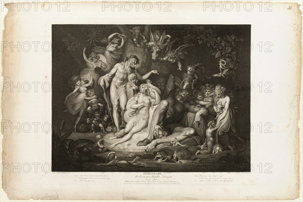 Titania's Awakening, 1803. Creator: Thomas Ryder.