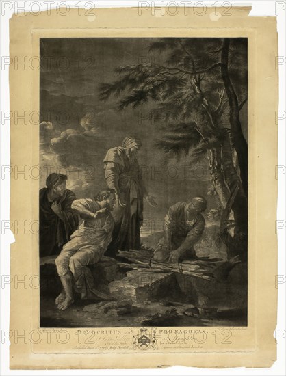 Democritus and Protagoras, 1778. Creator: William Pether.