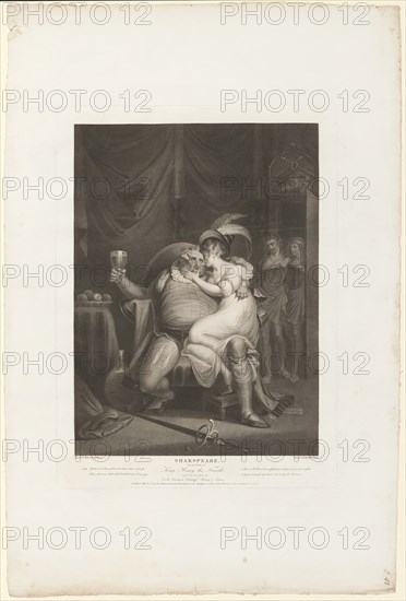 Prince Hal and Poins Surprise Falstaff with Doll Tearsheet, 1795. Creator: William Satchwell Leney.