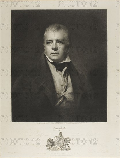 Sir Walter Scott Bart, 1826. Creator: William Walker.