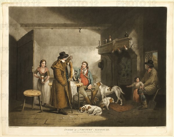 Inside of a Country Alehouse, published March 1, 1797. Creator: William Ward.