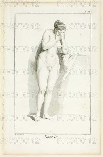 Design: Figure from Encyclopédie, 1762/77. Creator: A. J. Defehrt.