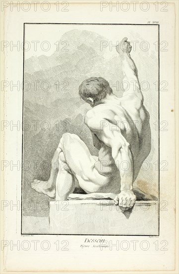 Design: Academic Figure, from Encyclopédie, 1762/77. Creator: A. J. Defehrt.