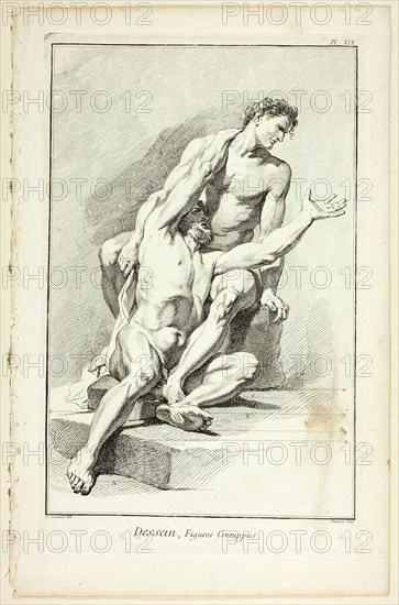 Design: Grouped Figures, from Encyclopédie, 1762/77. Creator: Benoit-Louis Prevost.