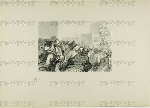 The Sunday Rush, 1862, printed 1920. Creator: Charles Maurand.