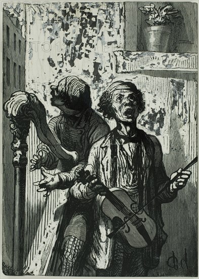 The Street Singers, 1862. Creator: Charles Maurand.