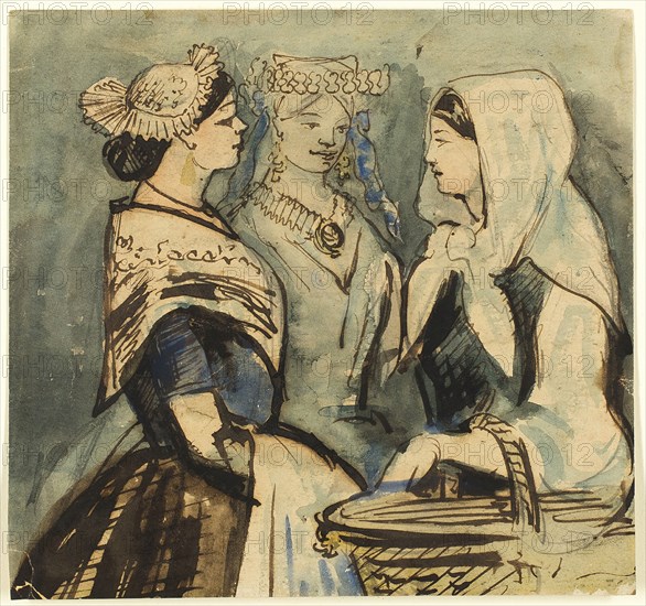 Three Servant Women, n.d. Creator: Constantin Guys.