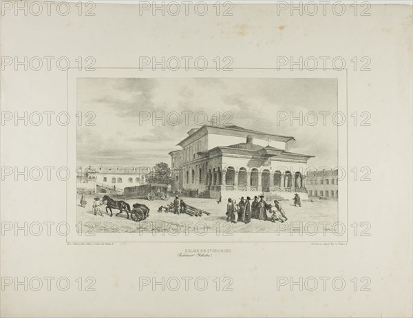 Church of St. George, Bucharest, Wallachia, July 13, 1837, 1839. Creator: Auguste Raffet.
