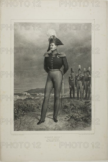 His Majesty Nicolas I, Emperor of all Russia, Camp Vosnessensk, October 6, 1837, 1842–45. Creator: Auguste Raffet.