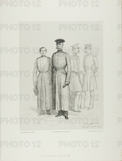 Russian Prisoners of Bomarsud, 1854. Creator: Auguste Raffet.