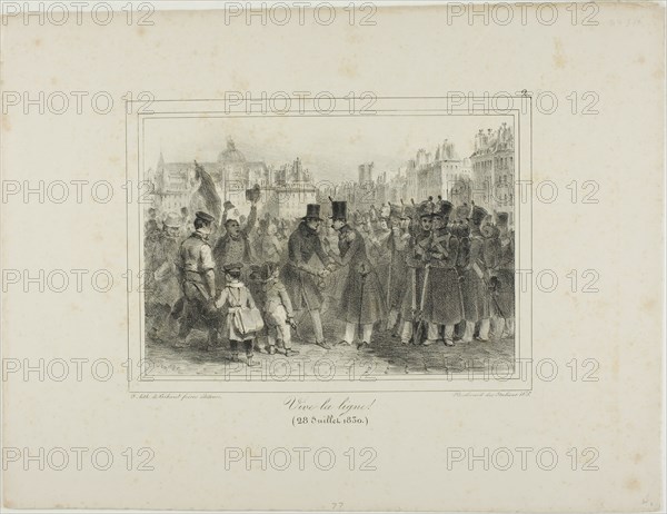 Long Life to the Troops!, July 28, 1830. Creator: Auguste Raffet.