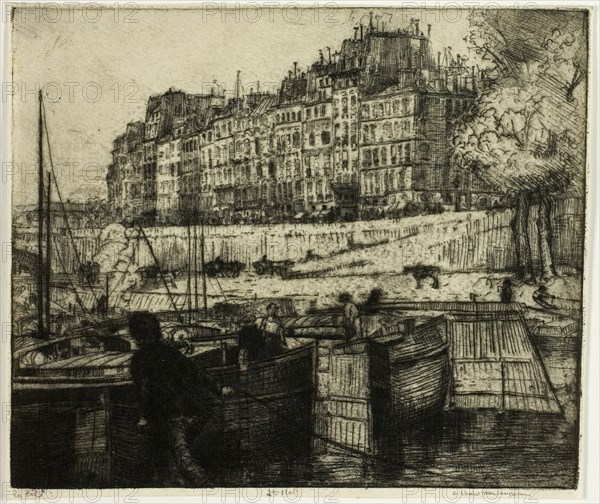 La Cité, Paris, 1900. Creator: Donald Shaw MacLaughlan.
