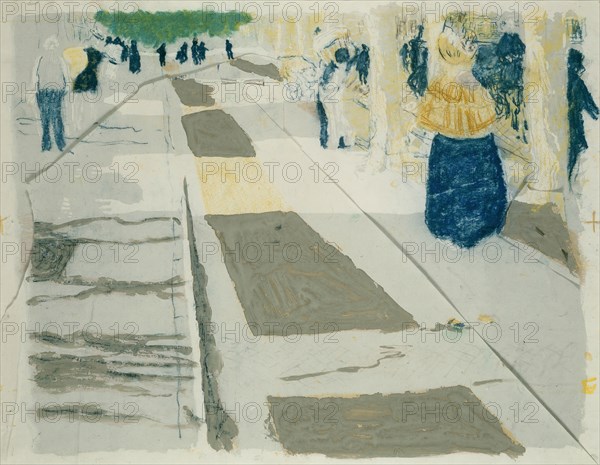 The Avenue, printed 1899. Creator: Edouard Vuillard.