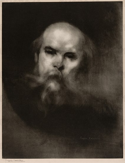 Portrait of Paul Verlaine, 1896. Creator: Eugene Carriere.