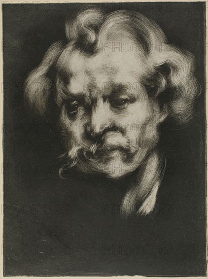 Portrait of Jean Dolent, 1898. Creator: Eugene Carriere.