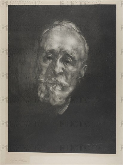 Portrait of Puvis de Chavannes, 1897. Creator: Eugene Carriere.