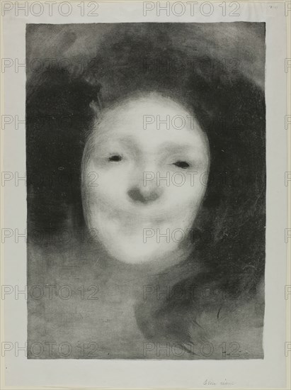 Elise Smiling, 1895. Creator: Eugene Carriere.