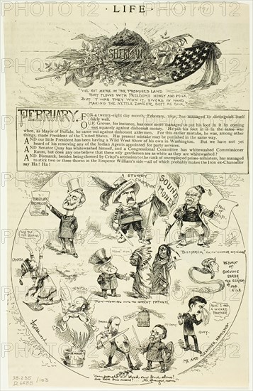 Sherman, published March 5, 1891. Creator: F. G. Atwood.