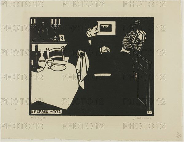Extreme Measure, plate six from Intimacies, 1898. Creator: Félix Vallotton.