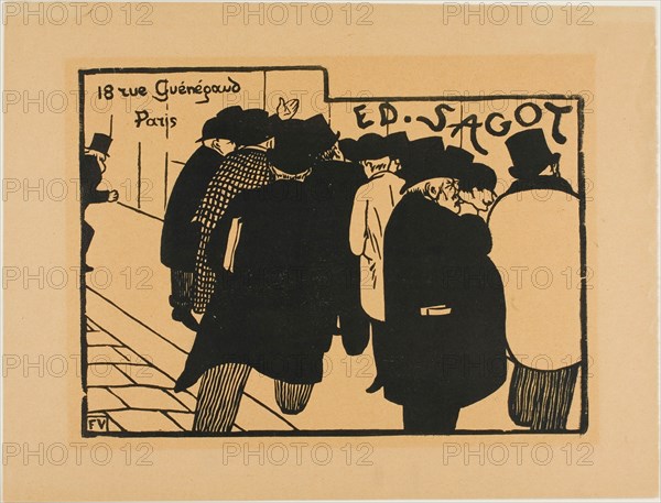 Print Fanciers, 1892. Creator: Félix Vallotton.