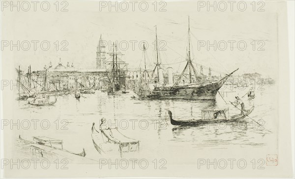 Laguna, Venice, 1880. Creator: Frank Duveneck.