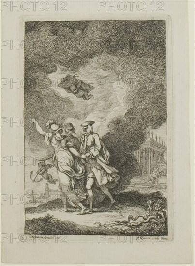 Plate from, Nella Venuta, 1764. Creator: Franz Edmund Weirotter.