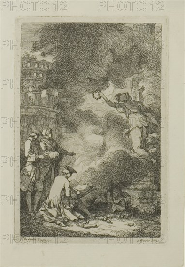 Plate from, Nella Venuta, 1764. Creator: Franz Edmund Weirotter.