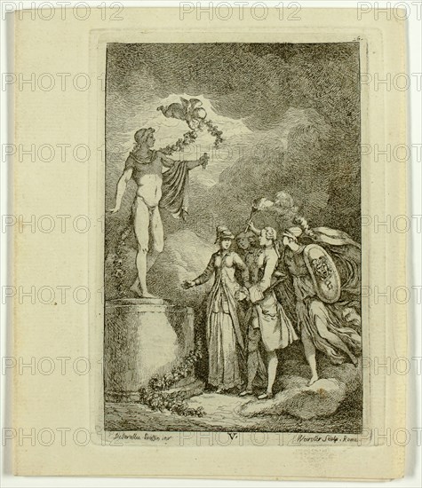 Plates 5-7, from Nella Venuta, 1764. Creator: Franz Edmund Weirotter.