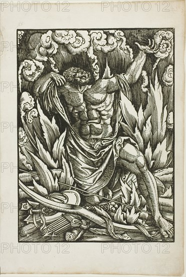 The Labors of Hercules: Hercules on the Pyre, c. 1528. Creator: Gabriel Salmon.