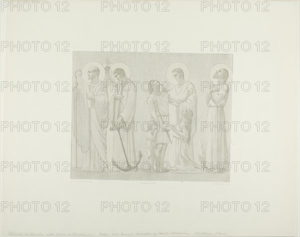 Legendary Saints of France (center frieze), c. 1888. Creator: Georges William Thornley.