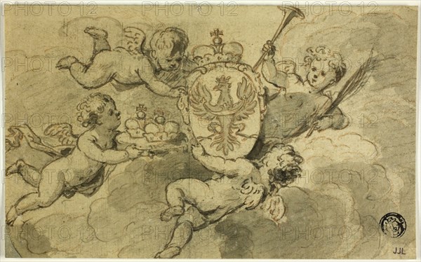 Putti and Coat of Arms, n.d. Creator: Gerard de Lairesse.