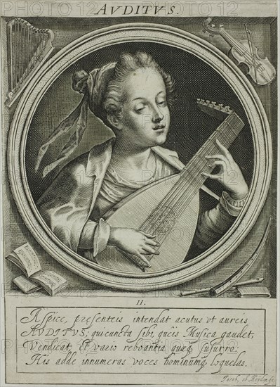 Sound, plate two from The Five Senses, n.d. Creator: Jacob van der Heyden.