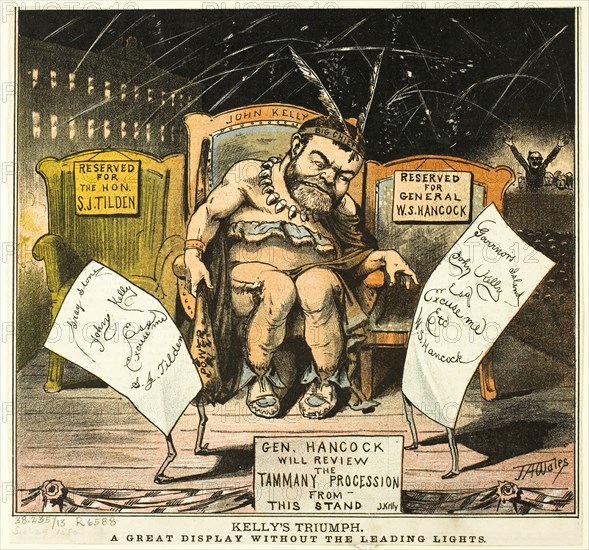 Kelly's Triumph, from Puck, published September 29, 1880. Creator: James Albert Wales.