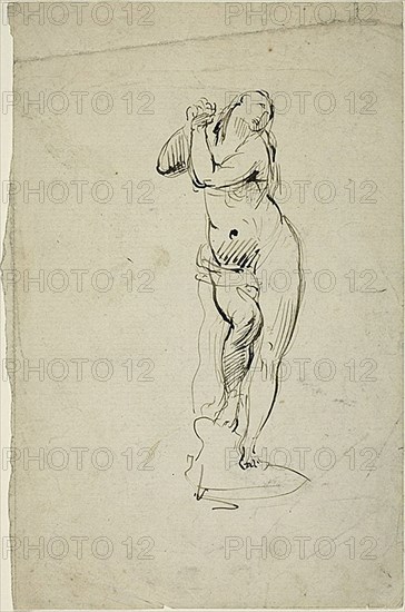 Standing Woman with Clasped Hands, n.d. Creator: Jean-Baptiste Carpeaux.