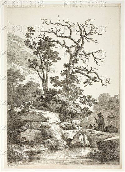 Bucolic Scene, n.d. Creator: Jean Baptiste Marie Huet.