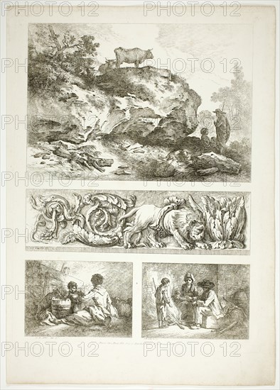 Plate Nine of 38 from Oeuvres de J. B. Huet, 1796–99. Creator: Jean Baptiste Marie Huet.