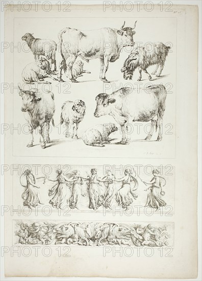 Plate 26 of 38 from Oeuvres de J. B. Huet, 1796–99. Creator: Jean Baptiste Marie Huet.