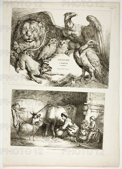 Plate 31 of 38 from Oeuvres de J. B. Huet, 1796–99. Creator: Jean Baptiste Marie Huet.