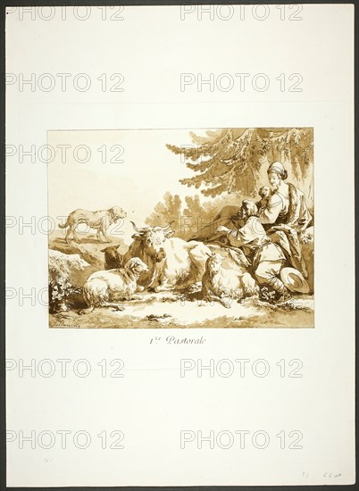 First Pastoral, 1769. Creator: Jean Baptiste Le Prince.