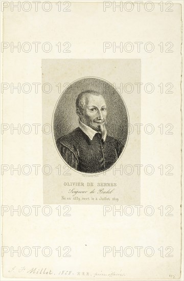 Olivier de Serres, 1858. Creator: Jean Francois Millet.