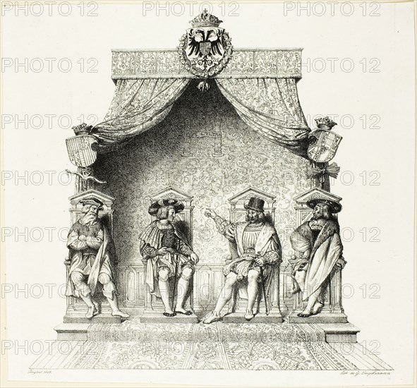 The Four Magistrates of Besançon, 1825. Creator: Jean-Auguste-Dominique Ingres.