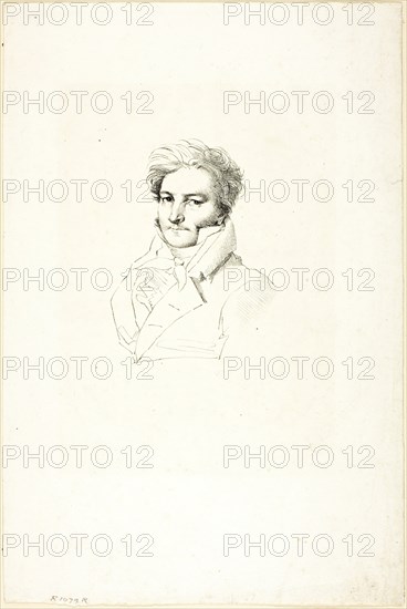 Portrait of a Man, c. 1820. Creator: Jean-Auguste-Dominique Ingres.