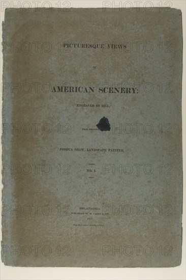 Portfolio Cover for Picturesque Views of American Scenery, No. I, 1819/21. Creator: John Hill.