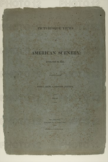 Portfolio Cover for Picturesque Views of American Scenery, No. II, 1819/21. Creator: John Hill.